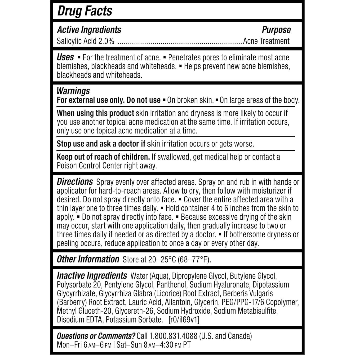 image:imagePaulas Choice CLEAR Exfoliating Back amp Body Acne Spray Bacne Spray with 2 BHA Salicylic Acid Back Acne Treatment for Clogged Pores Blackheads amp Breakouts AlcoholFree FragranceFree 4 Fl Oz