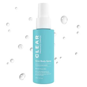 Paula’s Choice CLEAR Exfoliating Back & Body Acne Spray, Bacne Spray with 2% BHA Salicylic Acid Back Acne Treatment for Clogged Pores, Blackheads & Breakouts, Alcohol-Free, Fragrance-Free, 4 Fl Oz
