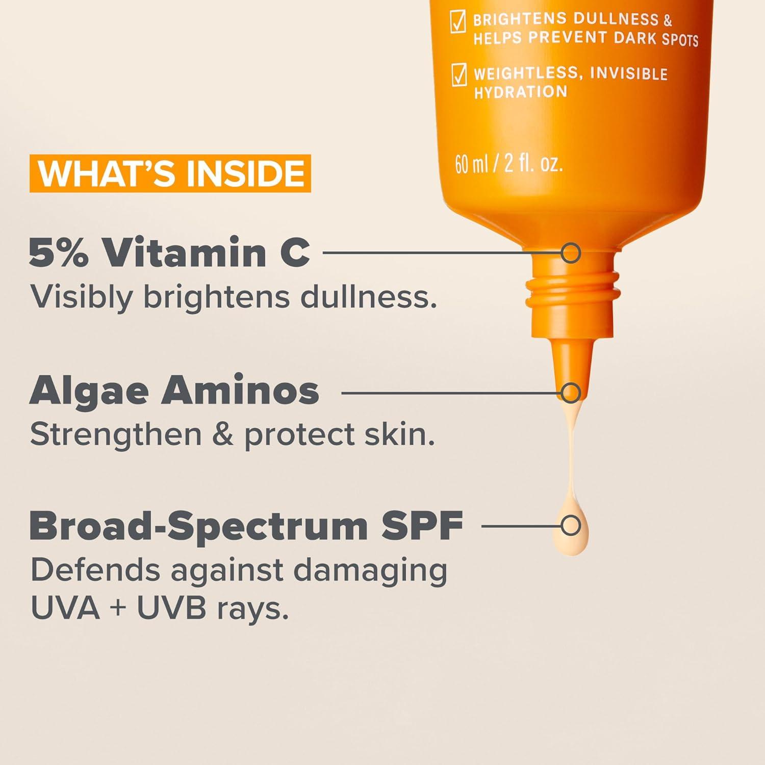 image:imagePaulas Choice 5 Vitamin C Sheer Sunscreen for Face SPF 50 Face Sunscreen Moisturizing Lightweight Invisible Prevents Dark Spots No Cast All Skin Types UVAUVB Protection FragranceFree 2oz