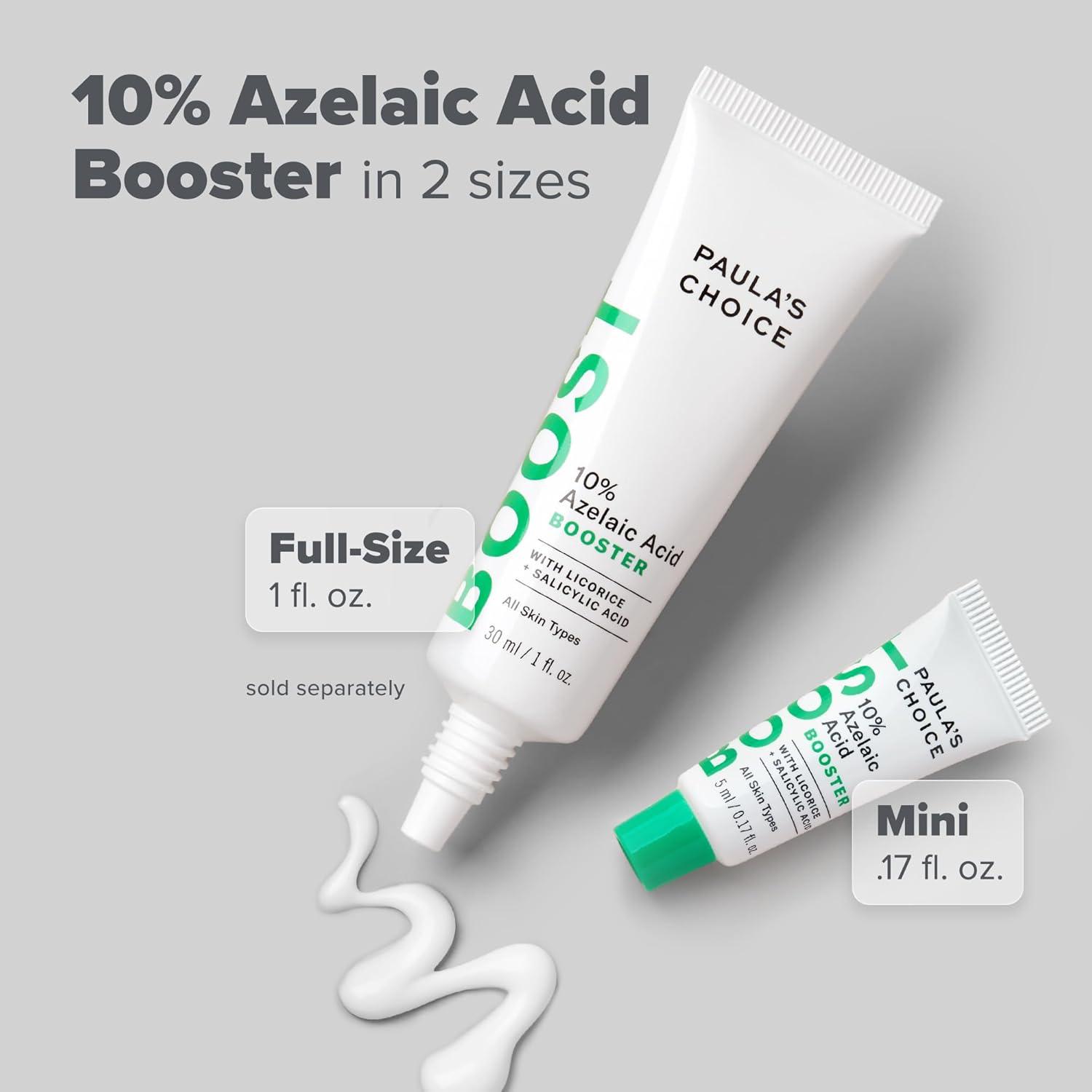 image:imagePaulas Choice BOOST 10 Azelaic Acid Booster Cream Gel Face Serum with Salicylic Acid OilFree Skin Brightening Serum for Face FragranceFreeTravel Size 017 Fl Oz