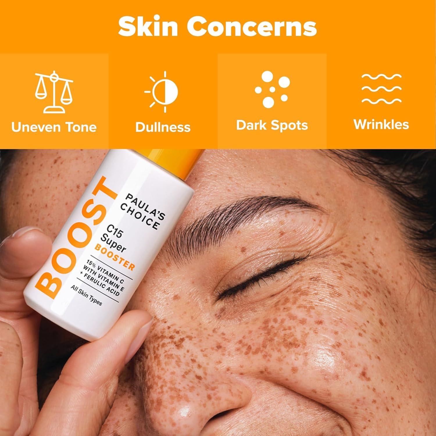 image:imagePaulas Choice Brighter Days Ahead Kit Vitamin C and AHA Trio Includes Travel Size C5 SPF Face Sunscreen Mandelic Acid Exfoliant C15 Vitamin C Booster Serum Brightening amp Resurfacing 3Piece Set