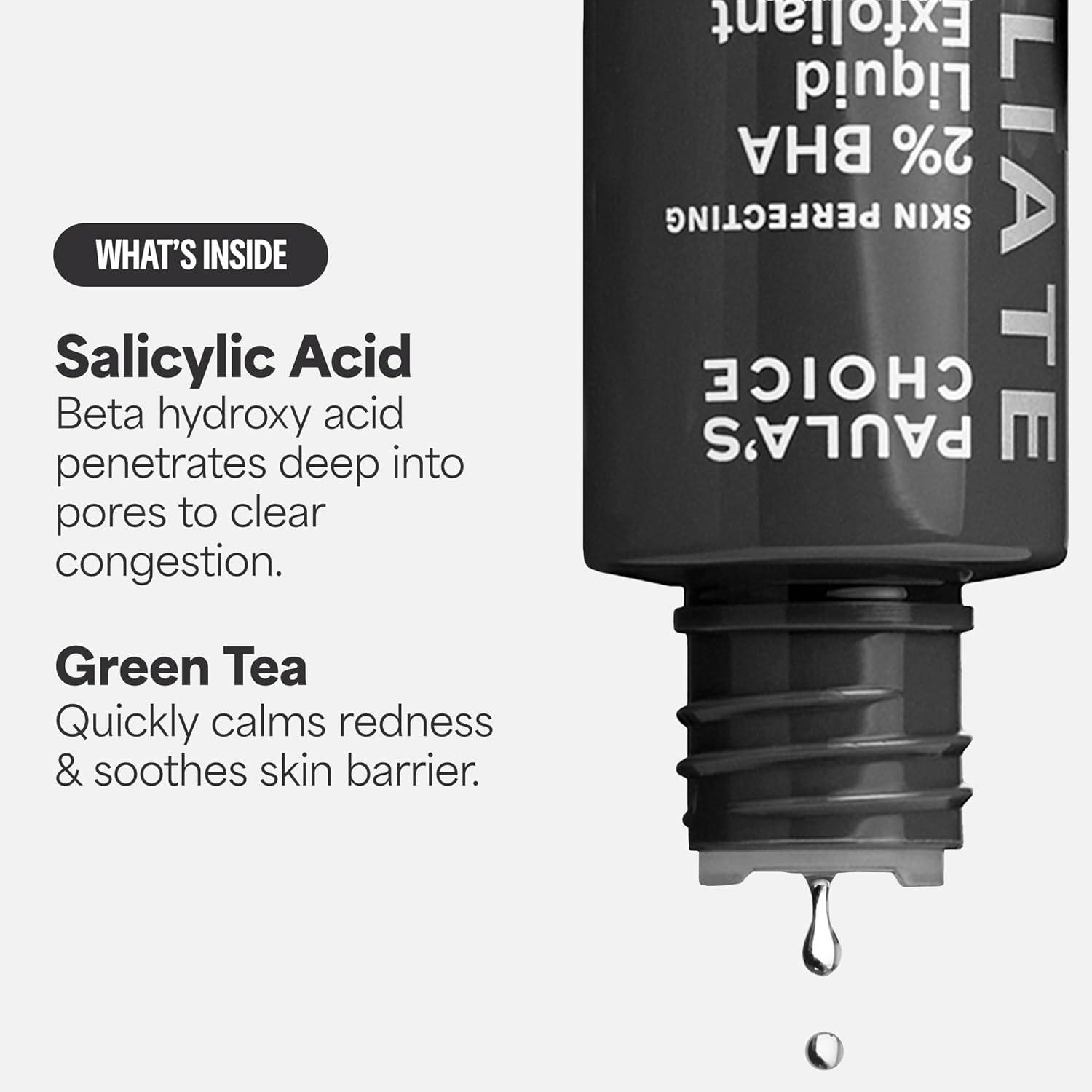 image:imagePaulas Choice SKIN PERFECTING 2 BHA Liquid Exfoliant with Salicylic Acid Facial Polish for Enlarged Pores Wrinkles amp Fine Lines Suitable for BlackheadProne Skin FragranceFreeTravel Size 1 Fl Oz