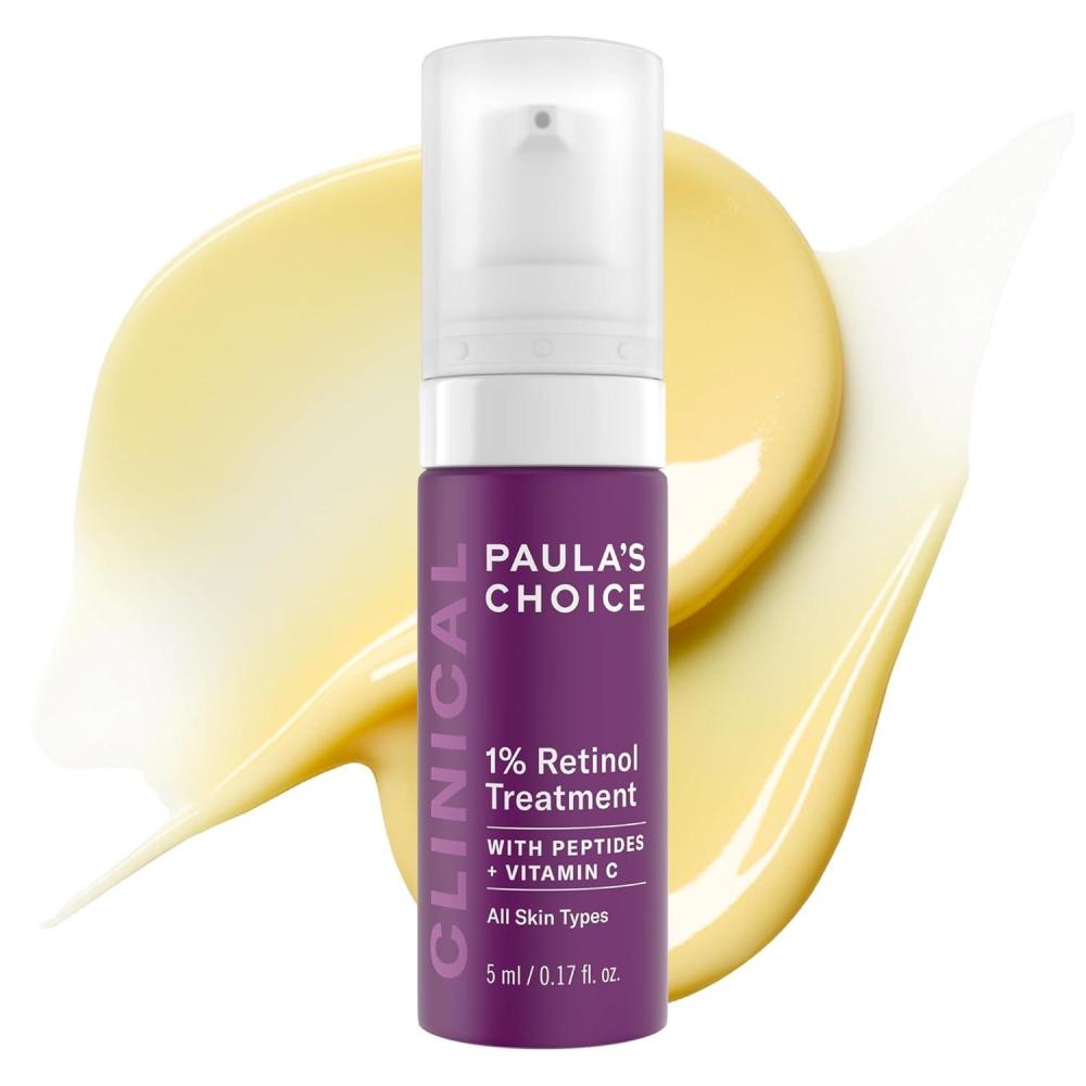 image:imagePaulas Choice CLINICAL 1 Retinol Face Treatment with Peptides Vitamin C amp Licorice Extract AntiAging Skin Care Serum Fine Lines amp Wrinkles Fragrance Free016 Fl Oz Pack of 1