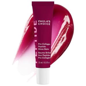 Paula’s Choice Pro-Collagen Peptide Gloss Lip Balm, Hydrates & Smooths Lips, Sheer & Glossy Finish for Fuller Lips, Sheer Tint, Non-Sticky, Cruelty-Free(Deep Plum – Pack of 1)
