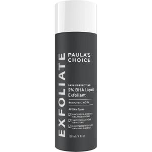 Paula’s Choice SKIN PERFECTING 2% BHA Liquid Exfoliant with Salicylic Acid, Facial Polish for Enlarged Pores, Wrinkles & Fine Lines, Suitable for Blackhead-Prone Skin, Fragrance-Free(Full Size – 4 Fl Oz)