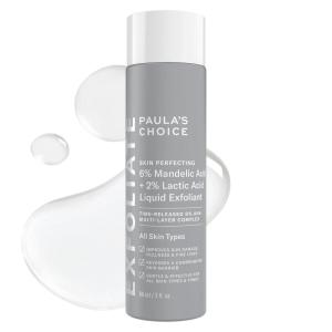 Paula’s Choice 6% Mandelic Acid + 2% Lactic Acid Exfoliant, Gentle Daily AHA Exfoliation for Discoloration, Bumpy Texture & Radiance, for Sensitive Skin, Fragrance-Free(3 Fl Oz (Pack of 1))