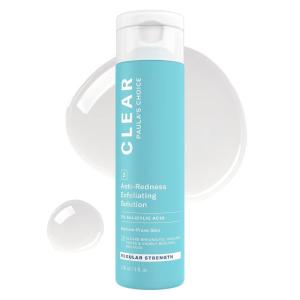 Paula’s Choice CLEAR Anti-Redness Exfoliating Solution, 2% Salicylic Acid Liquid Exfoliant for Face, Face Exfoliant for Mild to Severe Acne & Breakouts, Blackhead-Prone Skin, Fragrance-Free(Regular Strength)