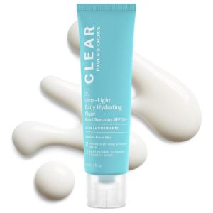 Paula’s Choice CLEAR Ultra-Light Hydrating Oil Free Face Sunscreen & Moisturizer, SPF 30 Sunscreen for Face with Green Tea & Chamomile, Pore Minimizer for Blemish- Prone Skin, UVA/UVB Protection, 2oz