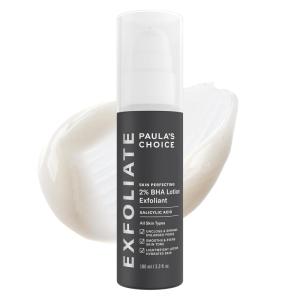 Paula’s Choice SKIN PERFECTING 2% BHA Exfoliant Lotion, Salicylic Acid Exfoliant-Facial Exfoliator for Enlarged Pores, Wrinkles & Fine Lines, Suitable for Blackhead-Prone Skin, Fragrance-Free, 3.3 Oz.(3.3 Fl Oz (Pack of 1))