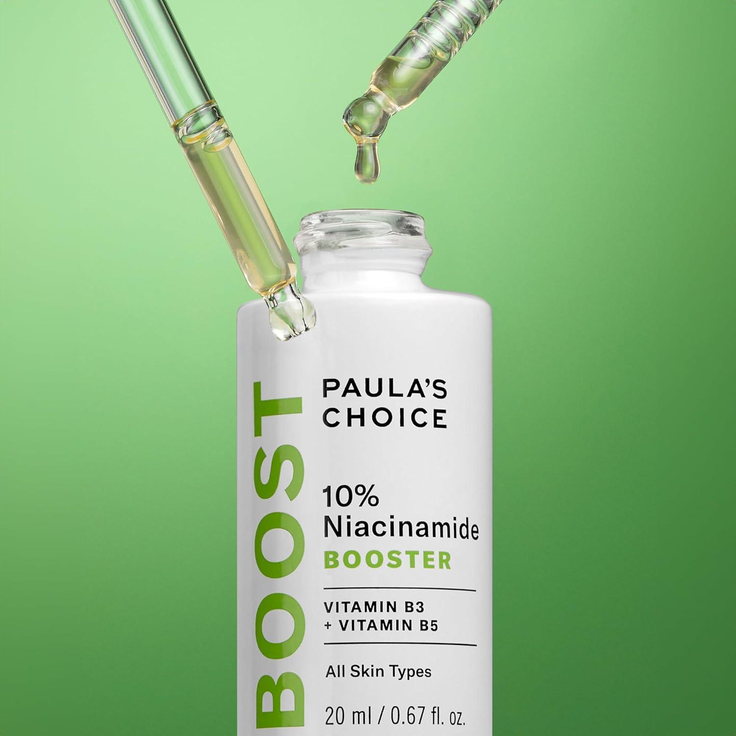 image:imagePaulas Choice BOOST 10 Niacinamide Face Serum Booster Facial Serum with Vitamin B3 Vitamin C amp Licorice Extract Serum Pore Minimizer All Skin Types FragranceFree 067oz