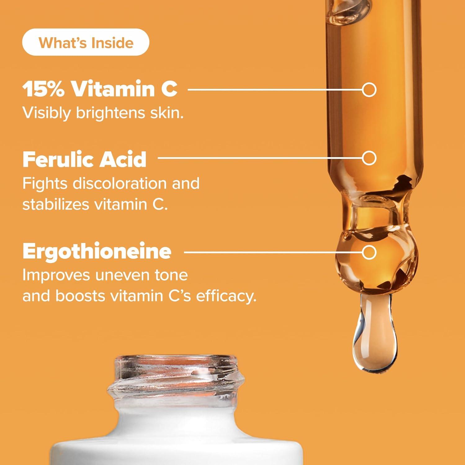 image:imagePaulas Choice BOOST C15 Super Booster 15 Vitamin C Serum for Face Face Serum with Vitamin E amp Ferulic Acid for Discoloration amp Glow FragranceFree 067 Fl Oz