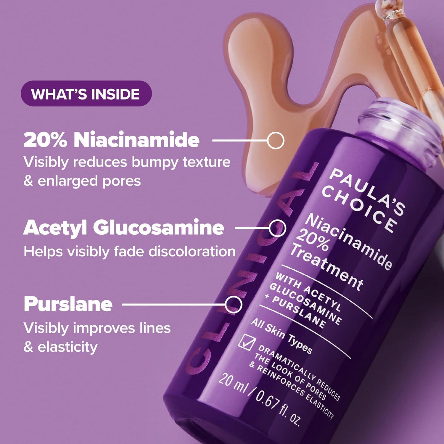 image:imagePaulas Choice ProCollagen Peptide Plumping Moisturizer Daily GelCream for Deep Lightweight Hydration amp CLINICAL 20 Niacinamide Face Serum Treatment for Discoloration amp Minimizing Large Pores