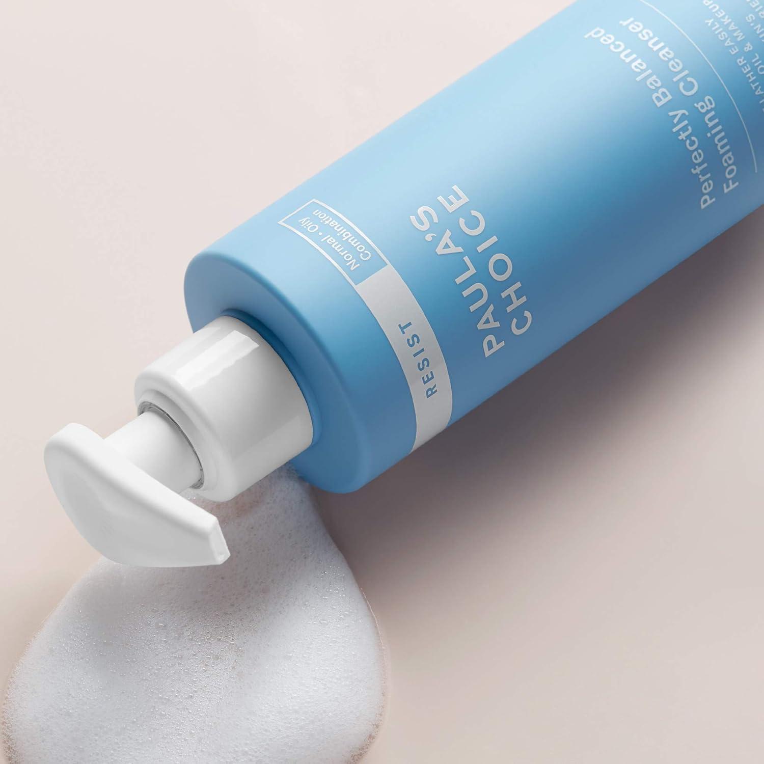 image:imagePaulas Choice RESIST Perfectly Balanced Foaming Facial Cleanser Face Cleanser with Hyaluronic Acid amp Aloe AntiAging Face Wash Large Pores amp Oily Skin FragranceFree 64 Fl Oz64 Fl Oz Pack of 1