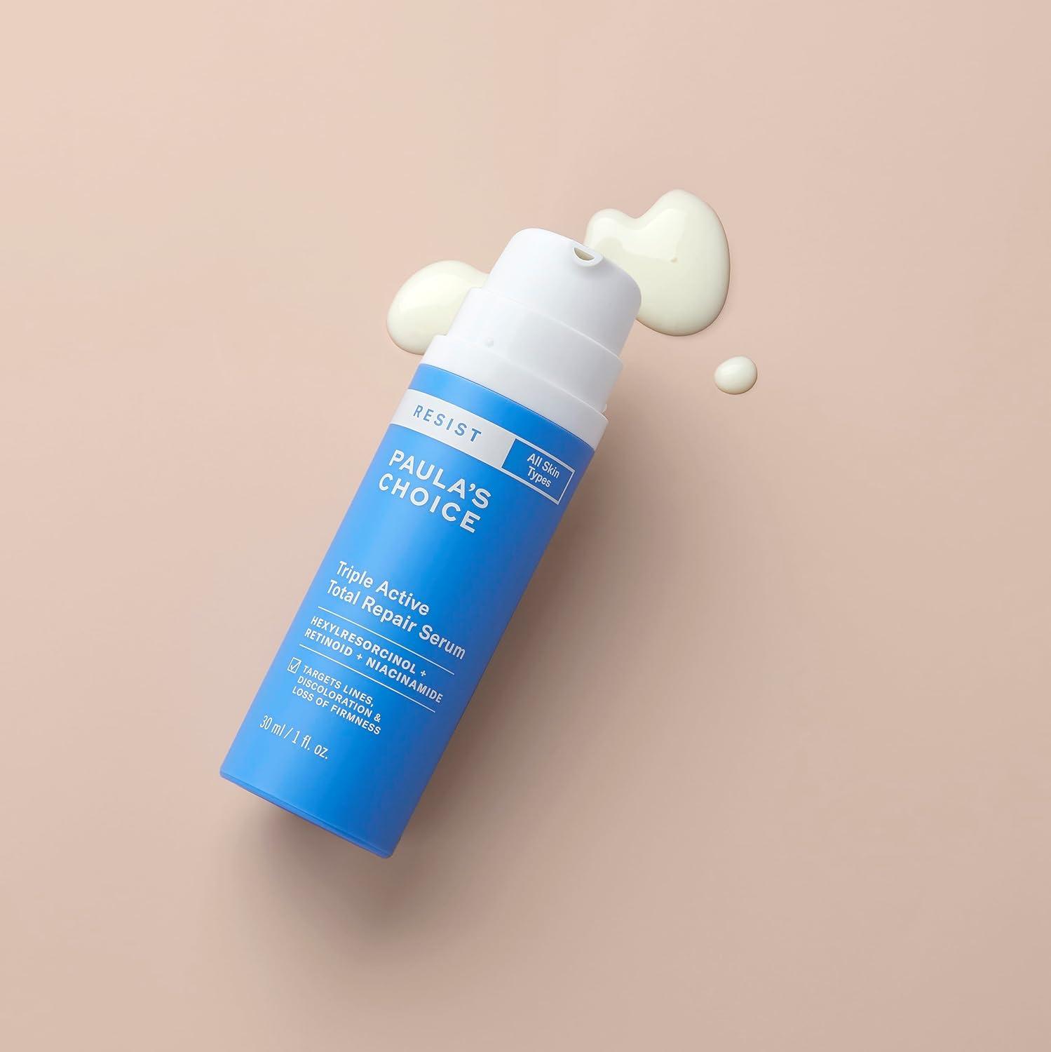 image:imagePaulas Choice RESIST Triple Active Total Repair Serum 3in1 Serum for Wrinkles Dark Spots amp Loss of Firmness with Niacinamide amp Retinoid FragranceFree 1 Fl Oz