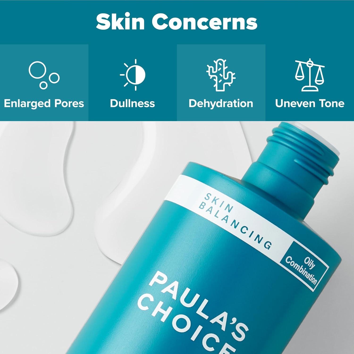 image:imagePaulas Choice SKIN BALANCING PoreReducing Face Toner with Niacinamide for Oily Skin amp Combination Minimizes Large Pores Controls Oil amp Shine Hydrates amp Replenishes FragranceFreeFull Size 64 Fl Oz
