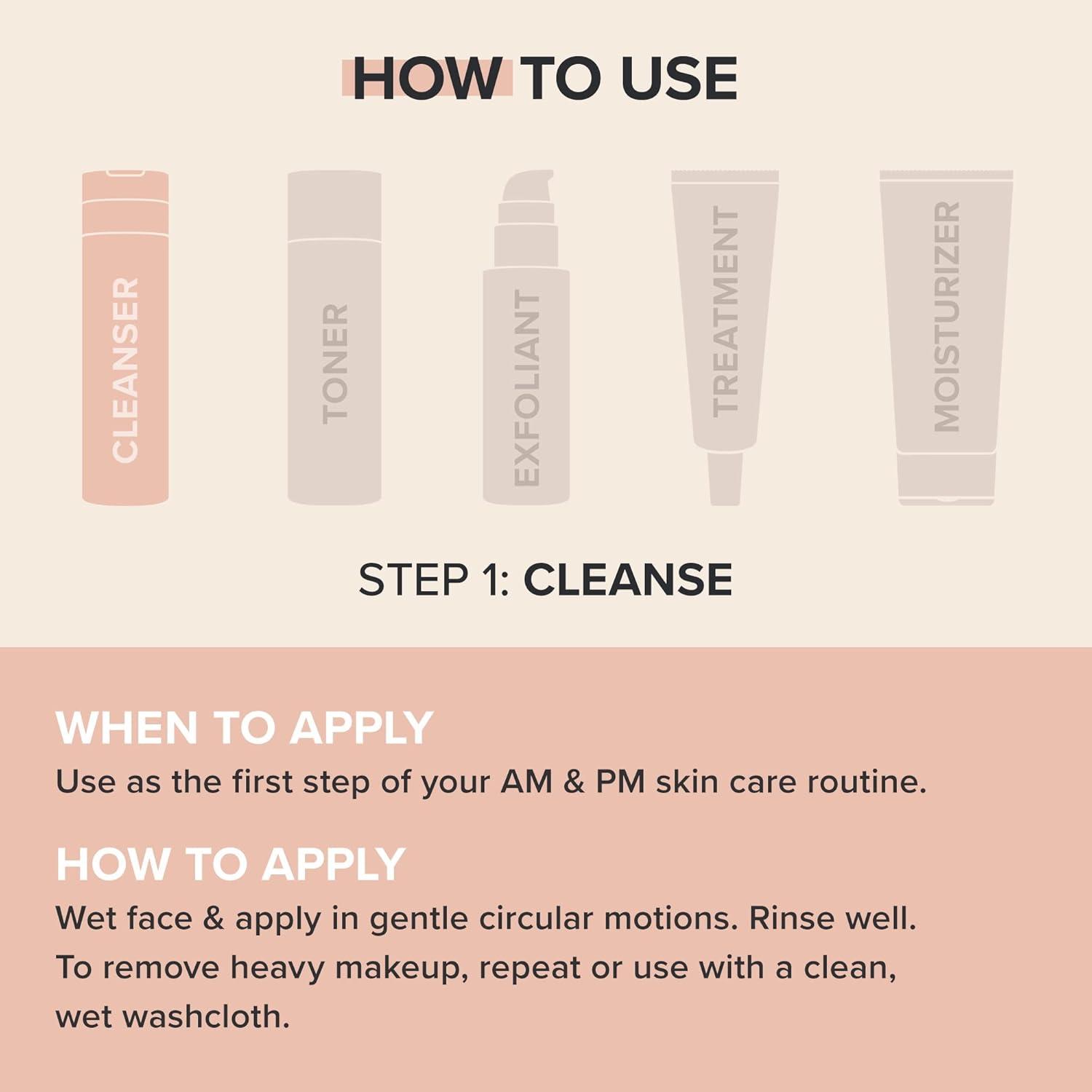 image:imagePaulas ChoiceDEFENSE Hydrating GeltoCream Facial Cleanser with Green Tea Licorice Aloe amp Soy AntiPollution and Free Radical Damage Protection for All Skin Types 67 Ounce Bottle