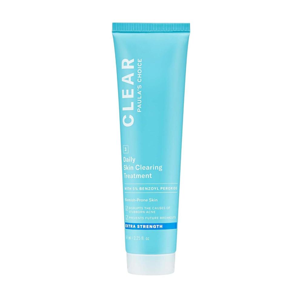 image:imagePaulas Choice CLEAR Daily Skin Clearing Cream All Over Face Acne Treatment with Benzoyl Peroxide Treats and Prevents Mild to Severe Acne amp Breakouts FragranceFree 225 fl ozExtra Strength