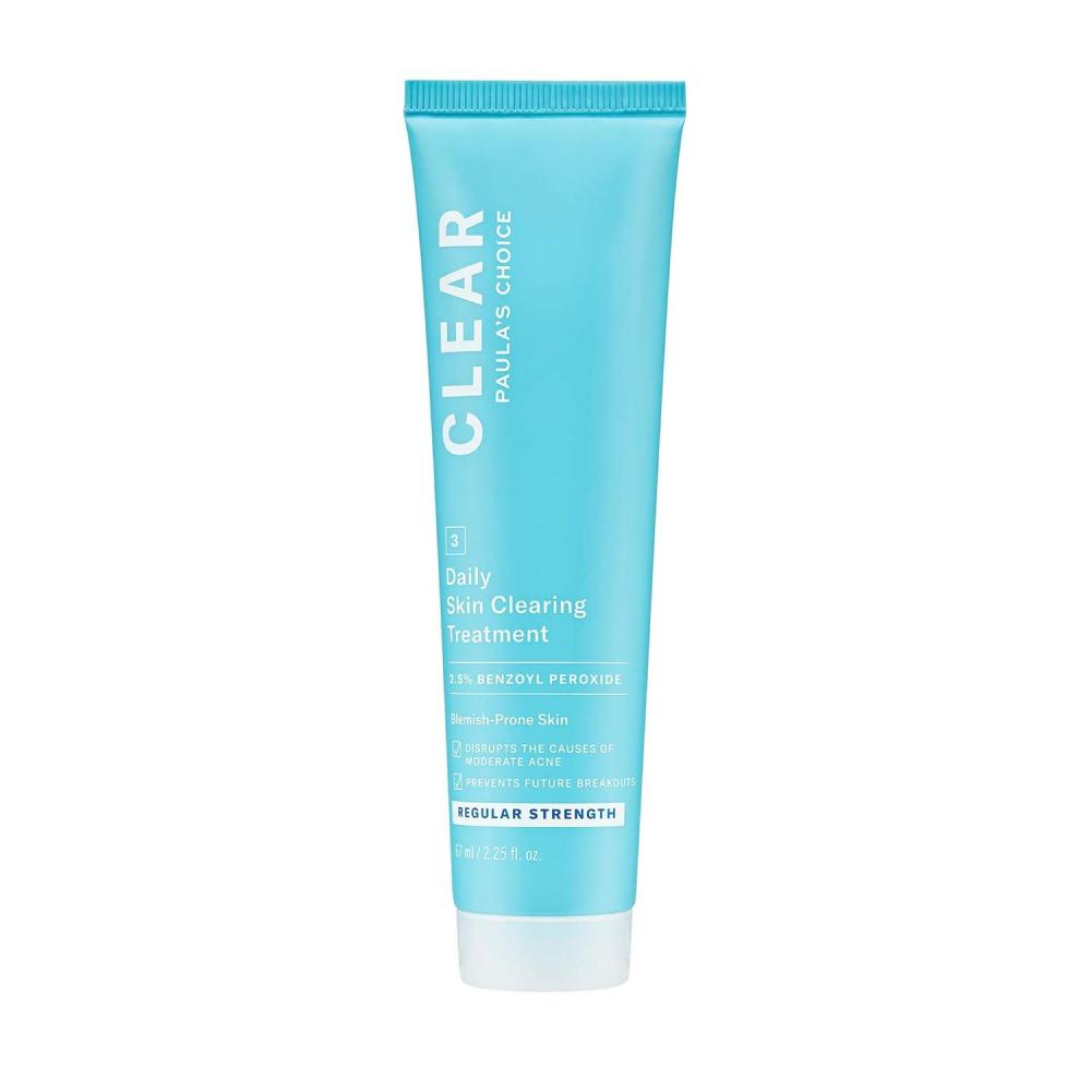 image:imagePaulas Choice CLEAR Daily Skin Clearing Cream All Over Face Acne Treatment with Benzoyl Peroxide Treats and Prevents Mild to Severe Acne amp Breakouts FragranceFree 225 fl ozRegular Strength