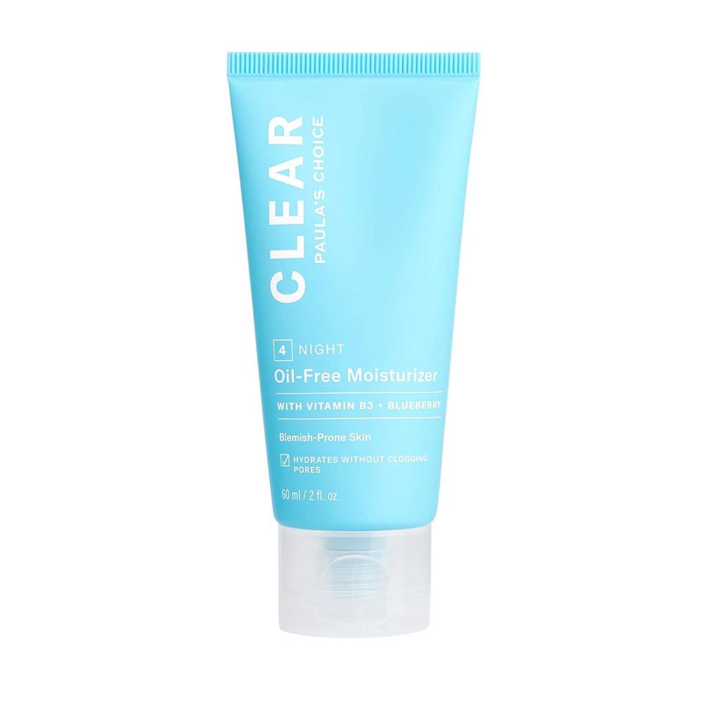 image:imagePaulas Choice CLEAR OilFree Face Moisturizer Lightweight Facial Cream for AcneProne Skin Hyaluronic Acid PoreMinimizing Niacinamide Soothing Antioxidants Calms Redness Fragrance Free