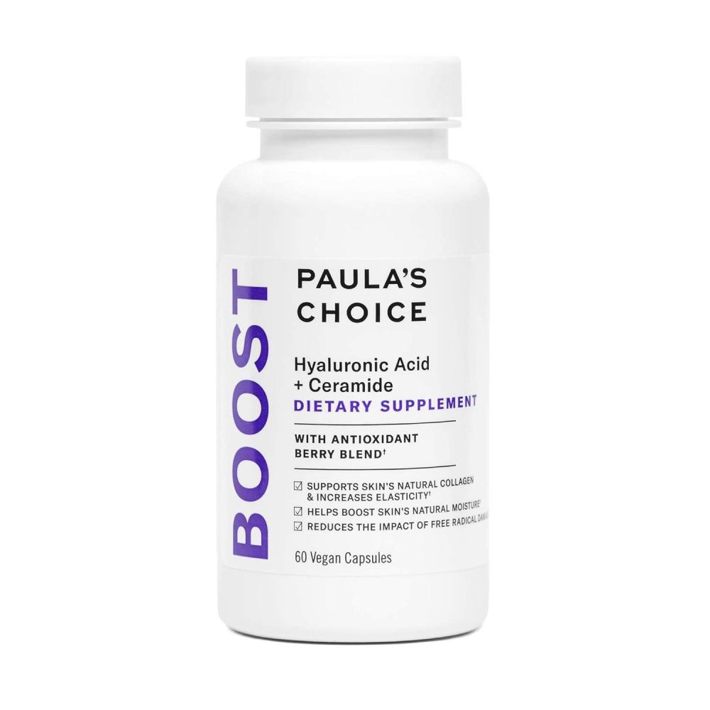 image:imagePaulas Choice Hyaluronic Acid Ceramide Dietary Supplement Collagen Support for Soft Healthy Radiant Skin GlutenFree SoyFree 60 Vegan Capsules
