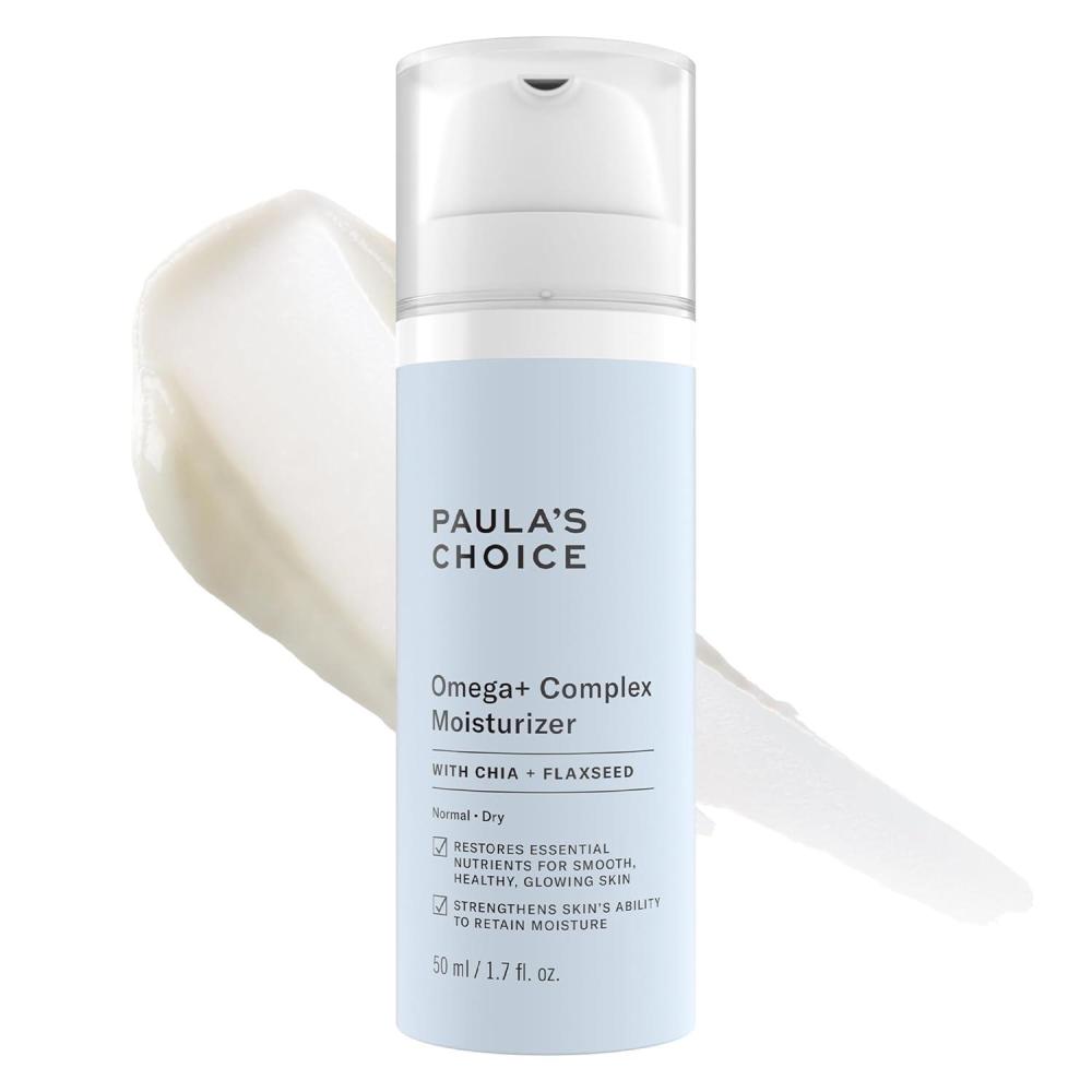 image:imagePaulas Choice Omega Complex Lightweight Face Moisturizer Shea Butter amp Plant Oils Omega Chia amp Flaxseed Brightening Vitamin C Face Cream for Dry amp Sensitive Skin FragranceFree