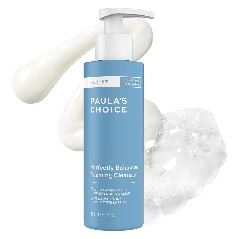 image:imagePaulas Choice RESIST Perfectly Balanced Foaming Facial Cleanser Face Cleanser with Hyaluronic Acid amp Aloe AntiAging Face Wash Large Pores amp Oily Skin FragranceFree 64 Fl Oz64 Fl Oz Pack of 1