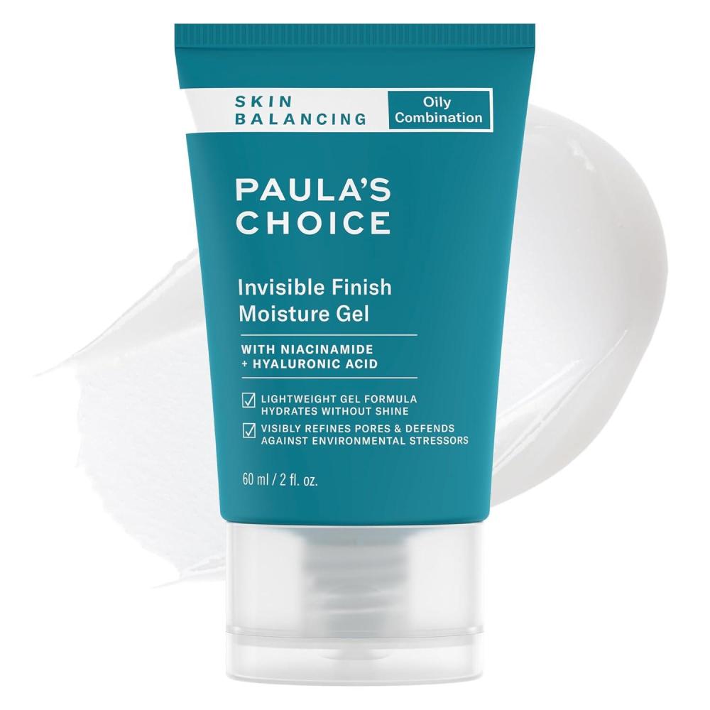 image:imagePaulas Choice SKIN BALANCING Invisible Finish Gel Face Moisturizer with Niacinamide amp Hyaluronic Acid Lightweight Face Gel Cream for Large Pores amp Oily Combination Skin FragranceFree 2oz