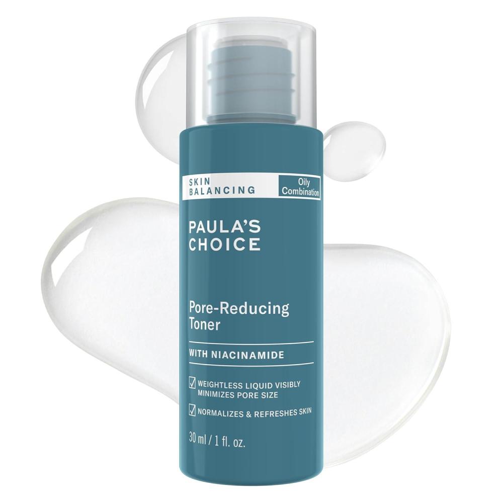 image:imagePaulas Choice SKIN BALANCING PoreReducing Face Toner with Niacinamide for Oily Skin amp Combination Minimizes Large Pores Controls Oil amp Shine Hydrates amp Replenishes FragranceFreeTravel Size 1 Fl Oz