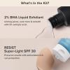 Paula’s Choice 2% BHA Liquid Exfoliant & RESIST Super-Light Daily Wrinkle Defense SPF 30, Salicylic Acid for Enlarged Pores & Blackheads and Tinted Mineral Broad-Spectrum Sunscreen, Set of 2