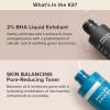 Paula’s Choice 2% BHA Liquid Exfoliant & Skin Balancing Toner, Minimizes Clogged, Enlarged Pores with Salicylic Acid & Niacinamide, for Combination & Oily Skin, Fragrance-Free, Set of 2