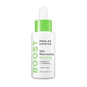Paula’s Choice BOOST 10% Niacinamide Face Serum Booster, Facial Serum with Vitamin B3, Vitamin C & Licorice Extract Serum, Pore Minimizer, All Skin Types, Fragrance-Free, 0.67oz