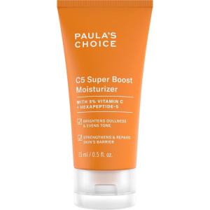 Paula’s Choice C5 Super Boost Face Moisturizer with 5% Vitamin C & Squalane, Daily Face Lotion for Discoloration, Uneven Tone, Fine Lines & Breakout-Prone Skin, Fragrance-Free(Travel Size – 0.5 Fl Oz)