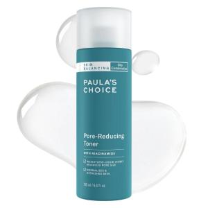 Paula’s Choice SKIN BALANCING Pore-Reducing Face Toner with Niacinamide, for Oily Skin & Combination, Minimizes Large Pores, Controls Oil & Shine, Hydrates & Replenishes, Fragrance-Free(Full Size – 6.4 Fl Oz)