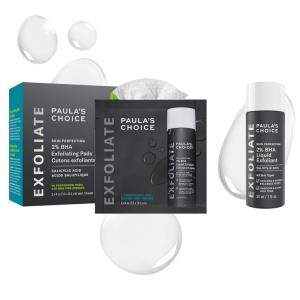Paula’s Choice SKIN PERFECTING 2% BHA Toner Pads, 10ct & 2% BHA Liquid Exfoliant, Salicylic Acid Facial Exfoliator for Enlarged Pores, Travel Size 1oz