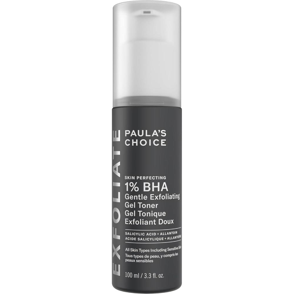 image:imagePaulas Choice SKIN PERFECTING 1 BHA Exfoliating Gel Toner for Sensitive Skin Gentle Facial Smoother with Salicylic Acid and Allantoin for Redness Clogged amp Enlarged Pores FragranceFree