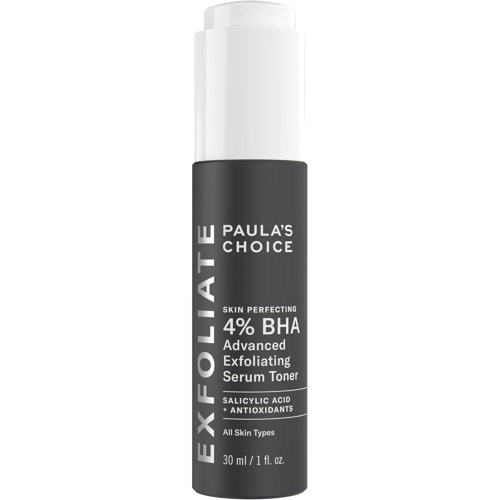 image:imagePaulas Choice SKIN PERFECTING 4 Advanced Exfoliating Serum Toner Facial Smoother with Salicylic Acid amp Antioxidants AntiAging Serum for Skin Texture Clogged amp Enlarged Pores FragranceFree