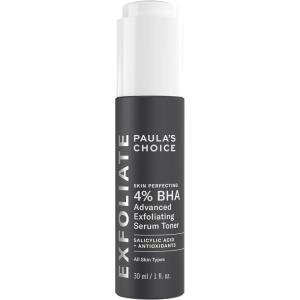 Paula’s Choice SKIN PERFECTING 4% Advanced Exfoliating Serum Toner, Facial Smoother with Salicylic Acid & Antioxidants, Anti-Aging Serum for Skin Texture, Clogged & Enlarged Pores, Fragrance-Free